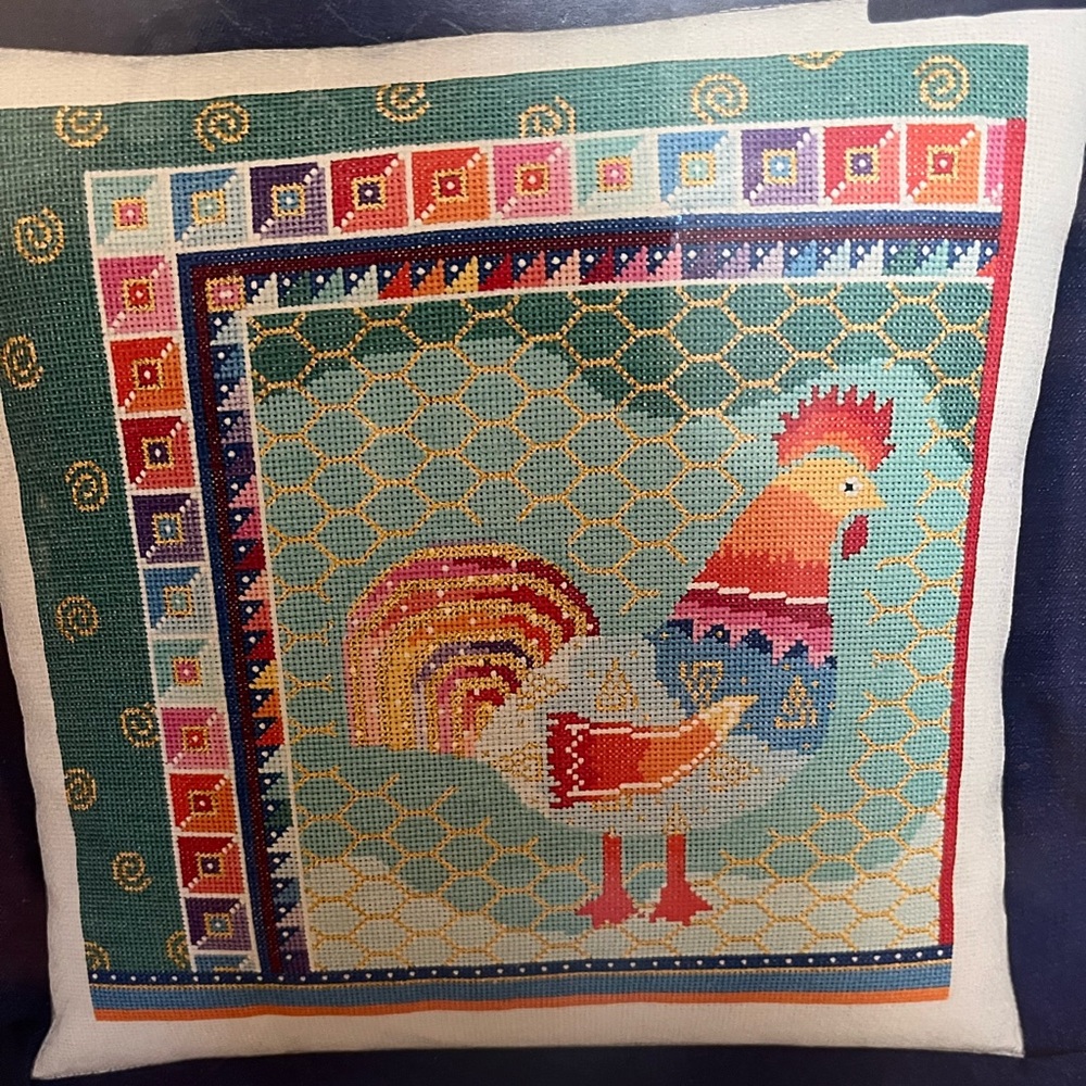 New Candamar Designs Rainbow Hen Cross Stitch Kit - Picture 2 of 4